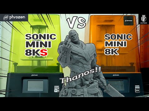 (Eng) Phrozen Sonic Mini 8KS VS Sonic Mini 8K!! Let's Print Thanos!!