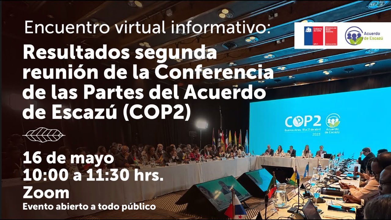 Resultados segunda reunión de la Conferencia de las Partes del Acuerdo de Escazú (COP2)