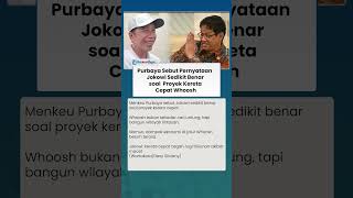 Merugi, Purbaya Sebut Jokowi Sedikit Benar soal Proyek Kereta Cepat Whoosh, Rencanakan Ini