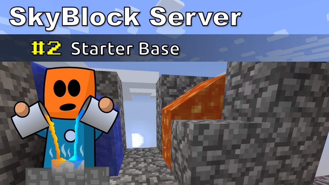 Minecraft SkyBlock ep2 | Starter Base