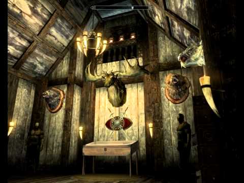 Skyrim - Hjerim before and after decorations