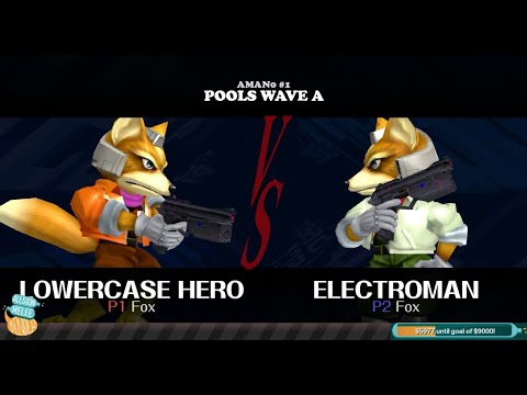 The Allston Melee Bender - Lowercase Hero (Red Fox) vs Electroman (Neutral Fox) - Winners Pools