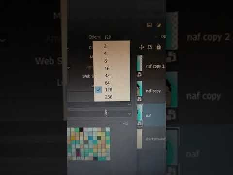 Exports GIF in Photoshop cc #shorts
