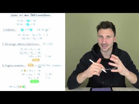 Lösen mit dem Additionsverfahren