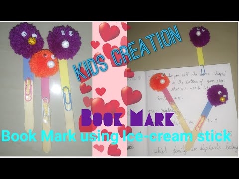 How to make a Book mark by kids video/DIY of book mark video/how to do book mark volg/easy book mark