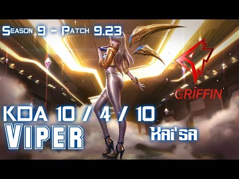 GRF Viper KAI'SA vs SYNDRA Bot - Patch 9.23 KR Ranked