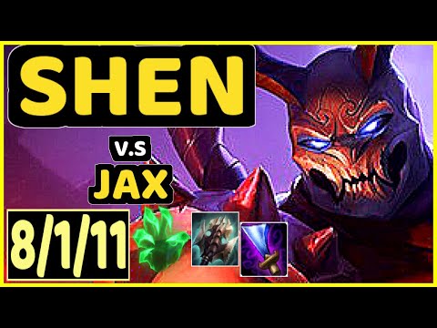 VVERT (SHEN) vs JAX - 8/1/11 KDA TOP GAMEPLAY - BR Ranked DIAMOND