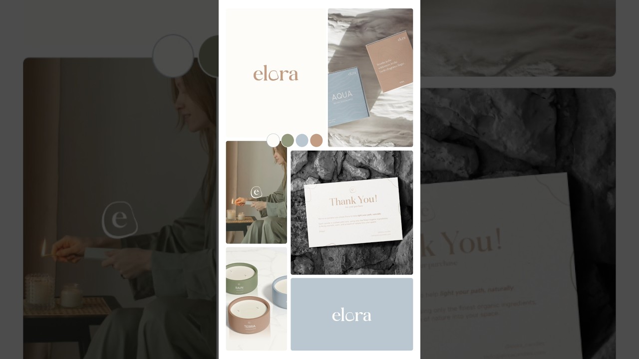 Design a visual identity for a candle brand with me❣️