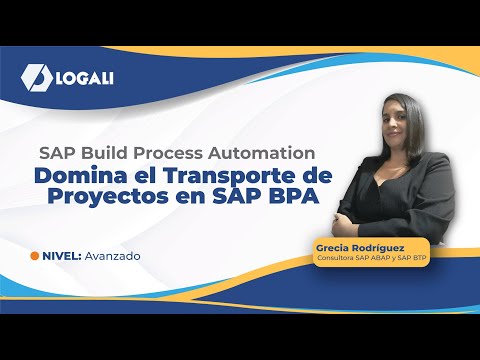 SAP Build Process Automation Transporte de Proyectos en SAP BPA