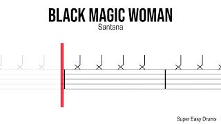Download lagu Black Magic Woman - Santana | SUPER EASY DRUMS | Scrolling Scores mp3