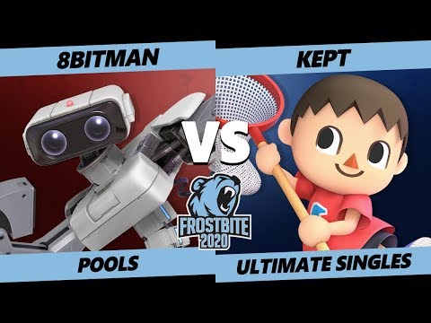Frostbite 2020 SSBU Pools - AMG | 8BitMan (Diddy, ROB) Vs. kept (Villager) Smash Ultimate Singles