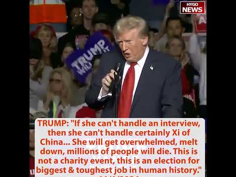TRUMP: I have put everything on the line for you including my life; she can't handle an interview