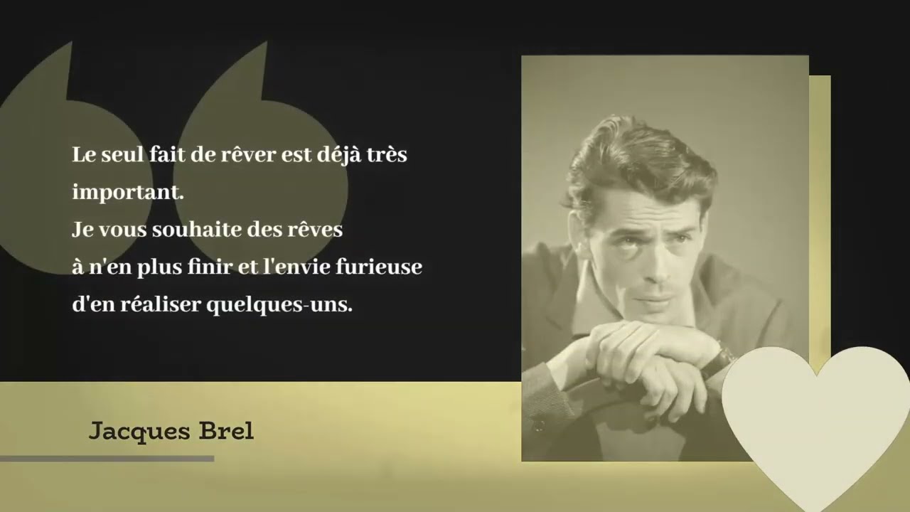 Voeux Jacques Brel  - 1er janvier 1968 - Jacques Brel Wishes - january 1st 1968