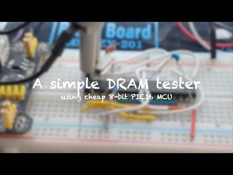 A simple DRAM retro memory tester