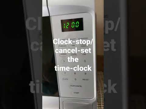 set clock cookworks microwave
