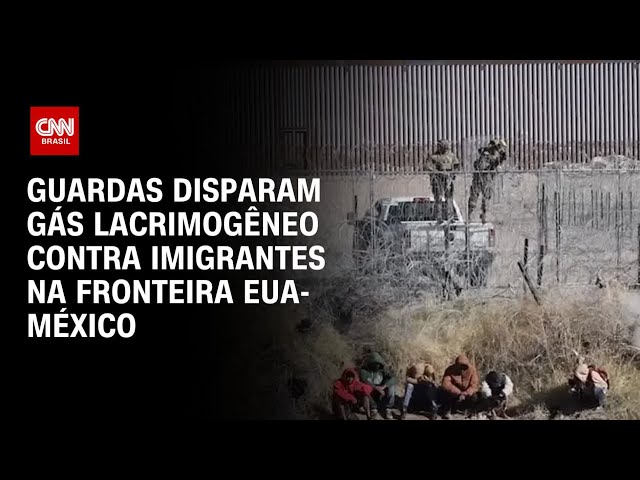 Guardas disparam gás lacrimogêneo contra imigrantes na fronteira EUA-México | CNN ARENA