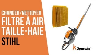 Comment changer le filtre à air de son taille-haie thermique Stihl ?