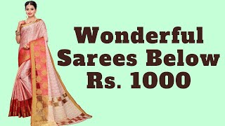 Pretty Sarees For Women Below 1000 Rupees