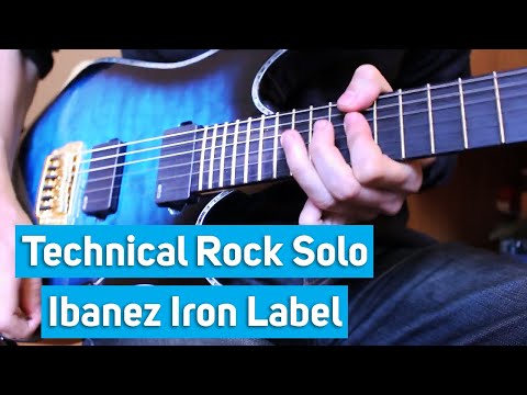 IBANEZ IRON LABEL - Technical Rock Guitar Solo (Tapping, Sweep, Alternate Picking, Legato)