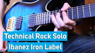 IBANEZ IRON LABEL - Technical Rock Guitar Solo (Tapping, Sweep, Alternate Picking, Legato)