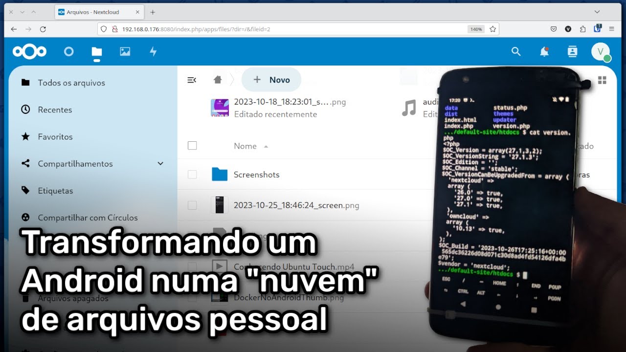 Transformando um dispositivo Android numa "nuvem" de arquivos pessoal!