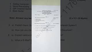 Basic computer skills Semester -1 February/March 2023 Question paper