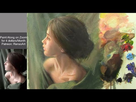 One session acrylic Portrait