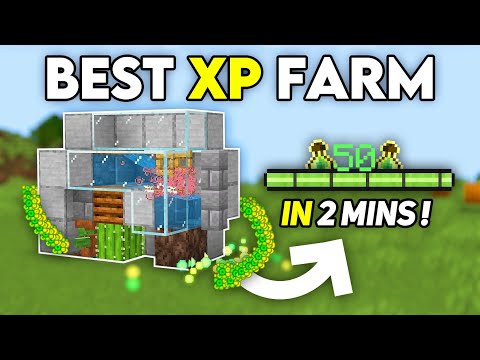 NEW BEST EVER XP FARM in 1.21 Minecraft Bedrock ! (No Trident)