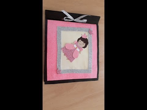 Birthday Scrapbook | Handmade Easy scrapbook ideas | Baby girl birthday scrapbook.