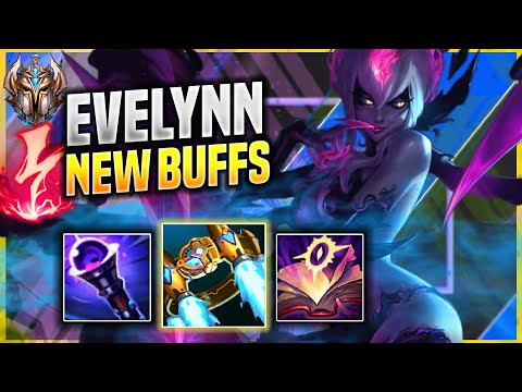 THIS CHALLENGER TRIES EVELYNN WITH NEW BUFFS! - Challenger Plays Evelynn JUNGLE vs Diana! |