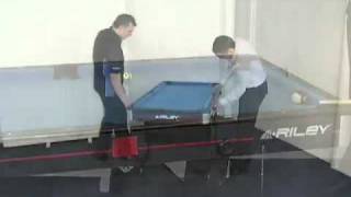 Pool Table Black 5ft Riley Rolling Folding Tables - FP-5B