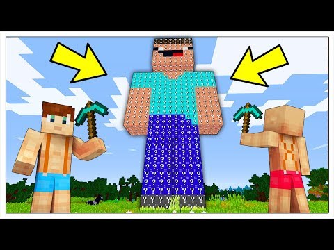 DON'T BREAK THE GIANT LUCKY BLOCK NOOB! - Minecraft ITA