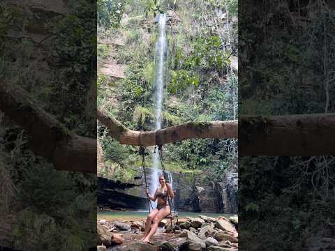 Cachoeira da Gordura serra da Canastra Mg motoka Himalayan 450