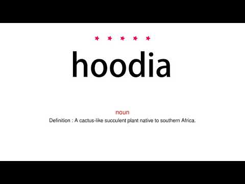 How to pronounce hoodia - Vocab Today