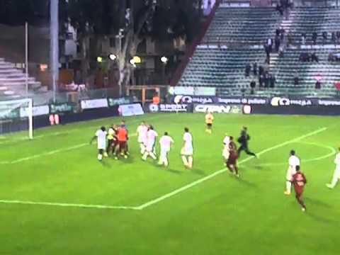 SCONTRI IN CAMPO A FINE PARTITA DI REGGINA VARESE 03/11/2012