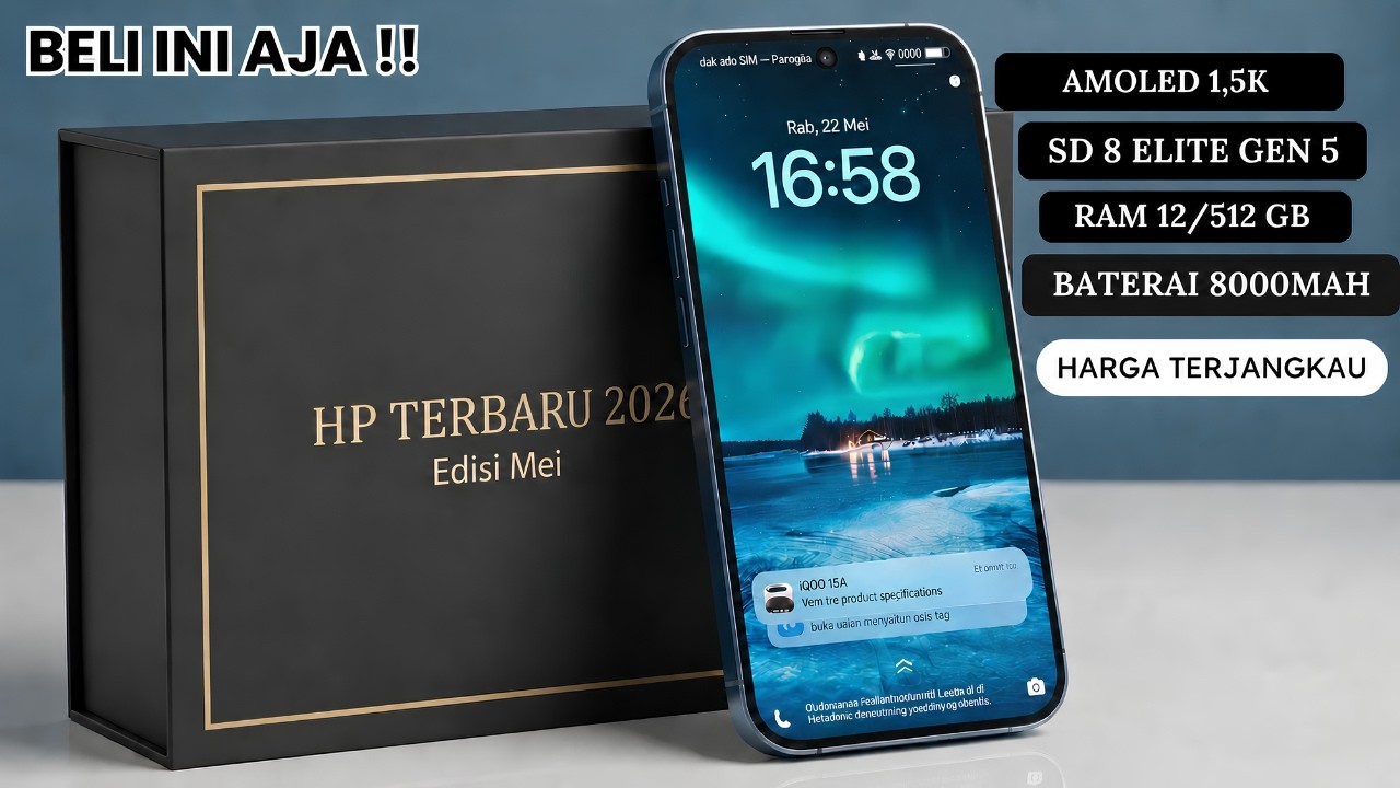 BARU LAUNCHING‼️8000MAH, 12/512 GB - HP TERBARU DAN TERBAIK MEI 2026