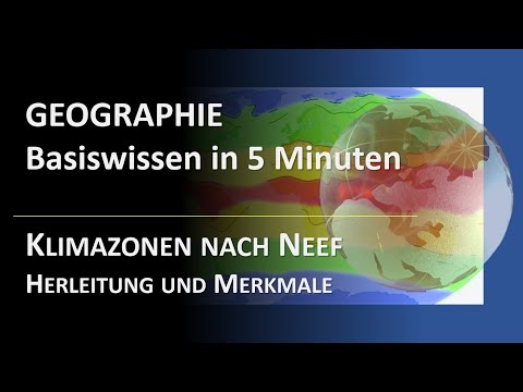 Klimazonen und Klimaklassifikation einfach erklärt: genetische Klassifikation nach Neef