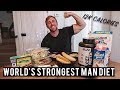 World's Strongest Man Diet Challenge | FULL DAY OF EATING | 12,000 CALORIES
