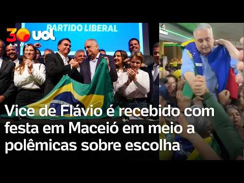 Vice de Flávio Bolsonaro: Gaspar é recebido com festa em Maceió em meio a polêmicas sobre escolha