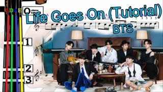 Life Goes On | BTS | Violin TUTORIAL | 小提琴入門班 [Level 4] | New Key | Easy Version