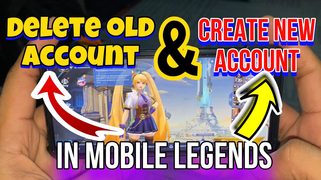 how to DELETE account in Mobile Legends and Create New Accout