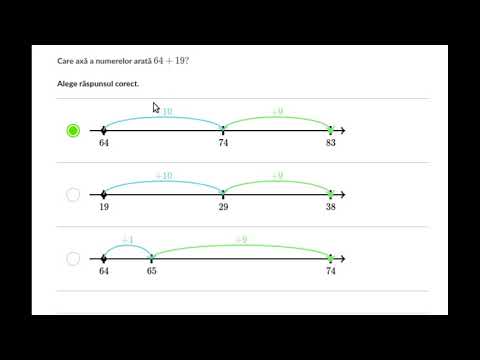 Adunare şi scădere folosind axa numerelor | Clasa a II-a | Khan Academy