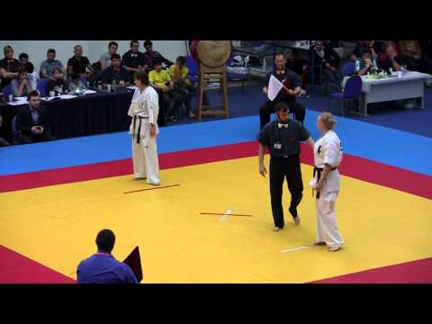 Хасанова Анастасия - Хрипунова Анастасия Кубок России 2014 по Киокушинкай карате