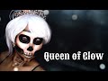 LAST MINUTE HALLOWEEN MAKEUP QUEEN OF GLOW | SKULL MASK LAST MINUTE HALLOWEEN MAKEUP QUEEN OF GLOW | SKULL MASK
