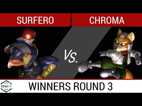 SDSU Biweekly 49 - Surfero (Captain Falcon) vs. DtB | Chroma (Fox) - SSBM WR3 - Smash Melee