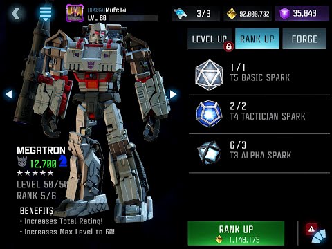 Crystals, Forging & Ranking up Megatron Transformers: Forged To Fight