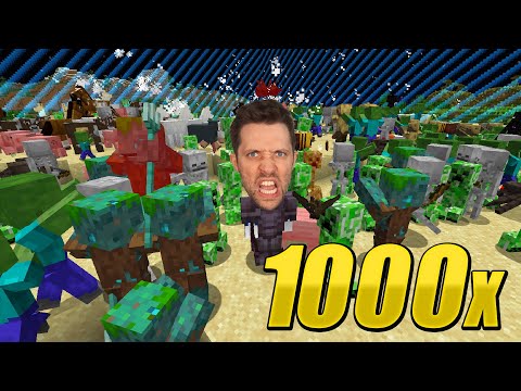 1000 MONSTERS AT A TIME.. (Minecraft)