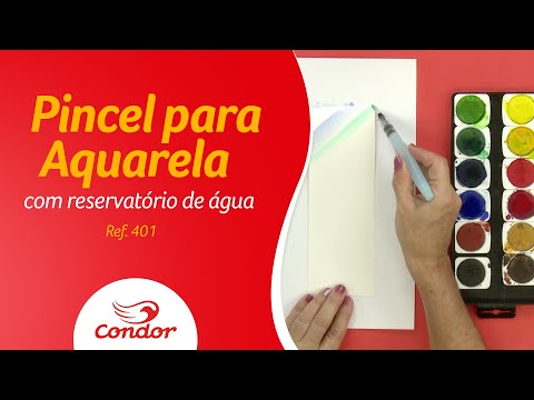 Pincel Aquarela Condor 402 - Ponta Média