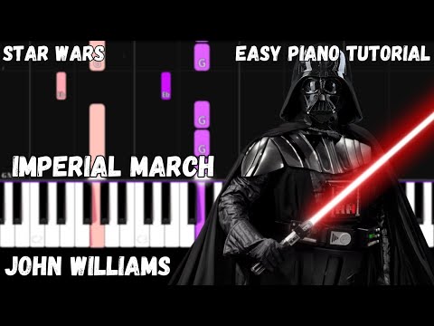 Star Wars - Imperial March - Darth Vader's Theme (Easy Piano Tutorial)