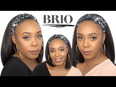 Janet Collection Crescent Synthetic Hair Headband Wig - BRIO --/WIGTYPES.COM